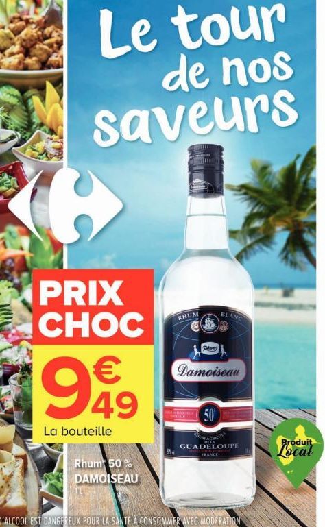 Prix Choc - €1999,49 pour un Rhum Damoiseau 50% Blanc Agrico Guadeloupe France!