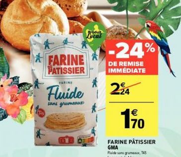 Farine Pâtissier GMA: Fluide sans Grumeaux, -24% de Remise Immédiate, 1kg à 170€!