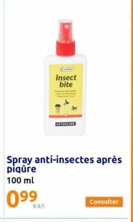 Insect bite  AFTERCARE  Consulter 