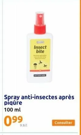 insect bite  aftercare  consulter 