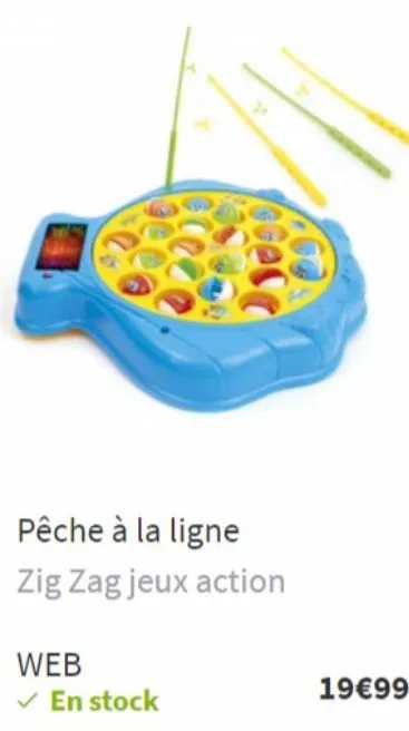 pêche à la ligne zig zag jeux action  web  ✓ en stock  19€99 