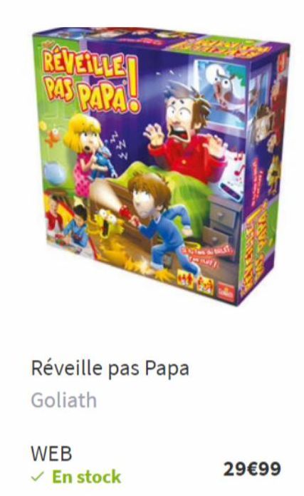 REVEILLE PAS PAPAH  WEB  ✓ En stock  de  Réveille pas Papa  Goliath  29€99 