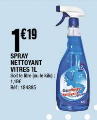 Spray nettoyant vitres 1L