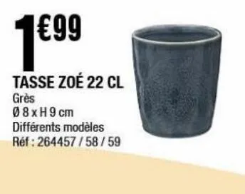 tasse zoé 22cl