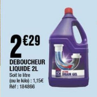 déboucheur liquide 2L