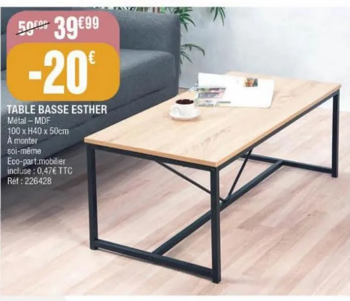 table basse esther