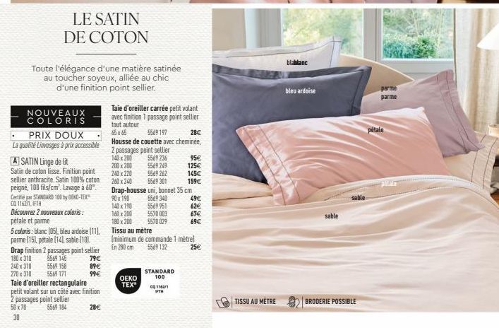 Satin L. : élégance et chic satiné, qualité Linvosges à prix doux !