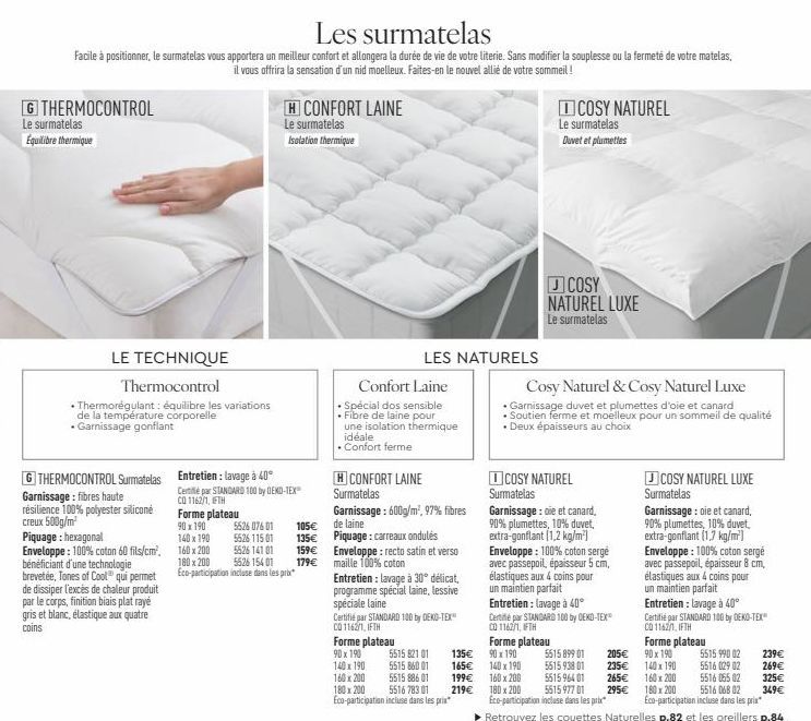 Équilibrez votre Confort et Durée de Vie avec G Thermocontrol : Les Surmatelas Faciles à Positionner!