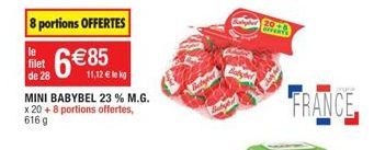 Promo du 28 mai 2018 : Filet de 28 Giverts et Mini Babybel à 6€85 + 8 portions offertes ! 616g de délices français.