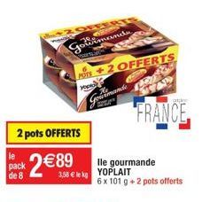 Le Yoplait Gourmand : Pack de 8 + 2 Pots Offerts à 2,89€/kg - Seulement 3,58€!