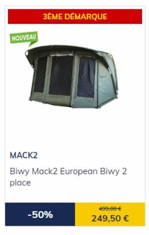 Jouez la 3ème Démarque: Biwy Mack2 European à 2 Places -50% à 249,50€!