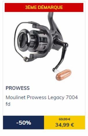 50% de Réduction sur le Moulinet Prowess Legacy 7004 - 34,99€!
