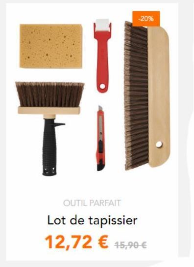 -20%  OUTIL PARFAIT  Lot de tapissier  12,72 € 15,90 € 