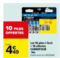 piles Carrefour