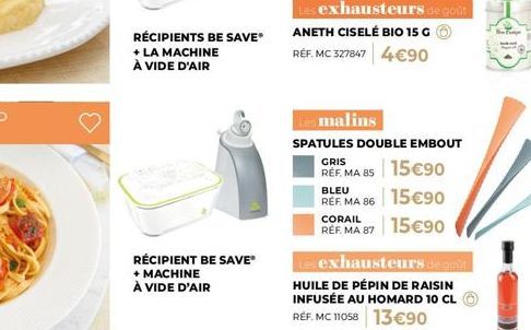 Aneth Ciselé BIO 15 G pour 4€90 - Délicieux et Pratique avec Récipients BE SAVEⓇ + Machine à Vide d'Air!