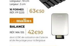 BALANCE avec Réduction ! MA 135 et FP 2235 à partir de 42€90