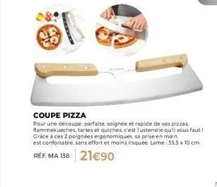 rustensile : coupez parfaitement et rapidement vos pizzas ou quiches avec cet outil ergonomique!