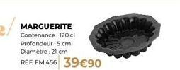 Verrerie Marguerite 120cL - Réf. FM 456 - 21 cm de Diamètre - 5 cm de Profondeur - 39,90€