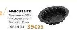 verrerie marguerite 120cl - réf. fm 456 - 21 cm de diamètre - 5 cm de profondeur - 39,90€