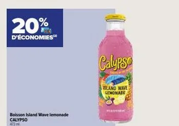 économisez jusqu'à 20% sur calypso island wave lemonade 473 ml!