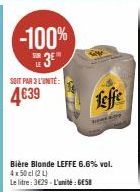 bière blonde Leffe