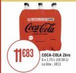 PRESI  Coca-Cola  COCA-COLA Zéro 6x1.75L (10.50 L)  Le litre : 1€13 