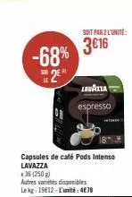 capsules de café lavazza