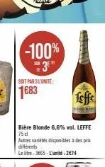 bière blonde leffe