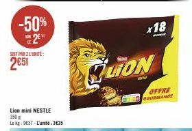 LION: Offre Gourmande-50% - 2€51/Unité avec promo 18x! KG 9657-3€35.