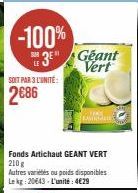 2€86 pour le Pack 3 Géant Vert: EmiriVale Fonds Artichaut 210g- Autres Varietés dispo!