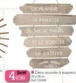 la jovialité est à prix plaisir: 9e9 +€99 pour se ramasser le bonheur.