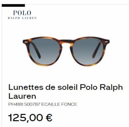 Lunettes de Soleil Ralph Lauren PH4181 - Écaillé Foncé - 125€