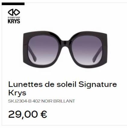 lunettes de soleil Signature