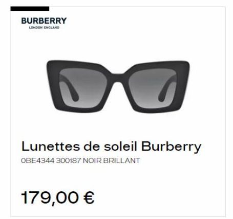 lunettes de soleil Burberry