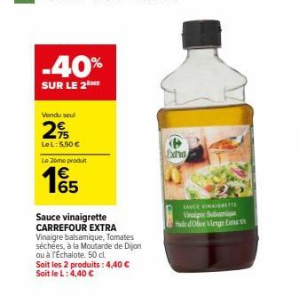 vinaigrette Carrefour