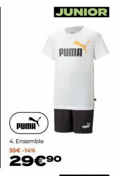 PUMA  4. Ensemble  35€ -14%  29€⁹0  JUNIOR  PUMA 