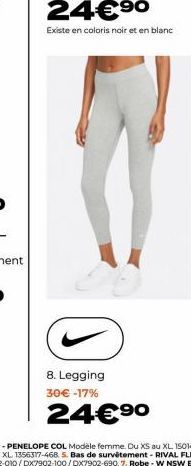 8. Legging 30€ -17%  24€⁹⁰ 