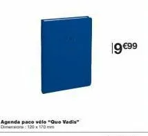 agenda paco vélo "quo vadis" dimensions: 120 x 170 mm  19 €99 