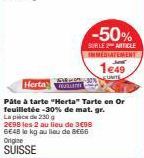 pâte à tarte Herta