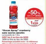 Offre Spéciale : 50% de Réduction sur l'Ocean Spray Sans Sucres Ajoutés !