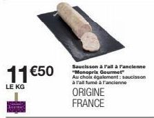 saucisson à l'ail 