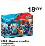 ploymeld  6924 - Barrage de police "Playmobil"  A partir de 4 ans 