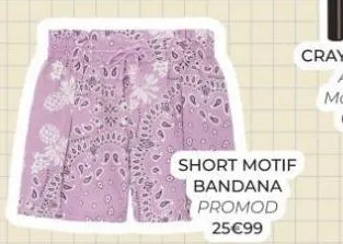 short motif  bandana  promod  25€99 