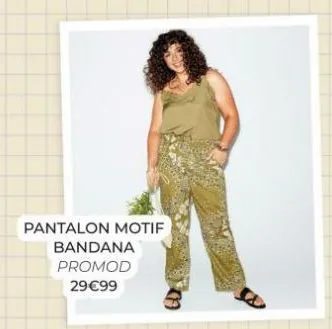 pantalon motif bandana promod 29€99 