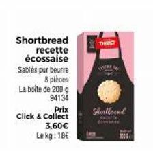 Shortbrend Sablés Pur Beurre 8 pièces - 200 g - 94134 - Prix 3.60€/kg - Click & Collect - VOTA