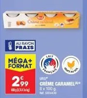 promo: laits cremes caramel ursi 8x100g à 299€ - mega+ format 5004439!