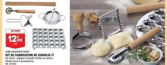 kit de fabrication de raviolis o au choix: 12,99€ chez laki home creation kitchen, plaque ronde ou carrée + 4 accessoires inclus!