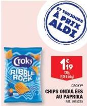Croky Paprika Chips Ondulées: Promo 199 130 15 + Caractéristiques 5015235.