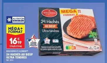 hachés de bœuf ultra tendres mega! - viande sovine française - 1699/143 - boucherie st-clément