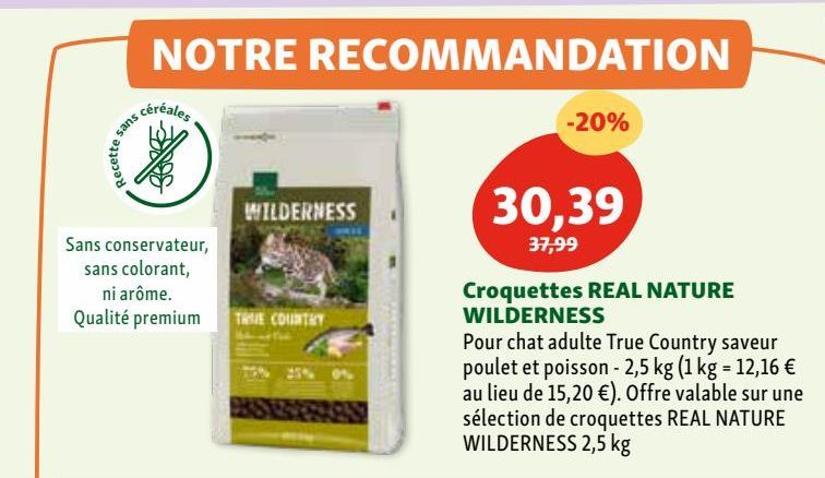 croquettes REAL NATURE WILDERNESS